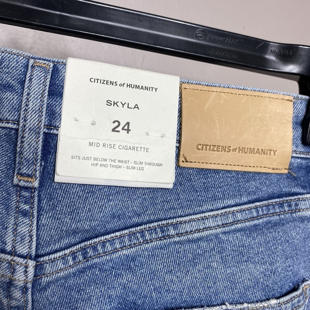 CITIZENS OF‎ HUMANITY SKYLA MID RISE CIGARETTE LEG JEANS Premium Vintage Sz 24 - Picture 8 of 16